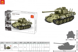 Byggesæt grønt tank 638 dele