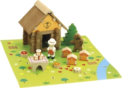 Jeujura træbyggesæt bigård 50 dele