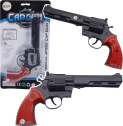 Kapselrevolver sort – legetøj og rekvisit med realistisk lyd