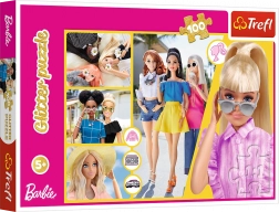 Puslespil 100 brikker Glitter Brokade Barbie