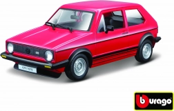 Bburago modelbil Volkswagen Golf MK1 GTI rød 1:24