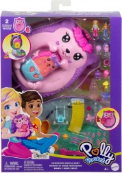 Polly Pocket kompakt håndtaske pindsvinefamilie