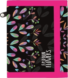 Tekstilpung OXY Fashion med blomster motiv med velcrolukning