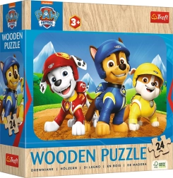 Træpuslespil 24 brikker Paw Patrol