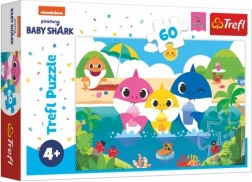 Puslespil Baby Shark – hajfamilien på ferie, 60 brikker (33 × 22 cm)
