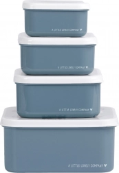 Sæt med fire madkassebokse A Little Lovely Company – Køretøjer