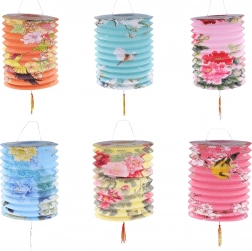 Lampion Cylinder Natur 16 cm