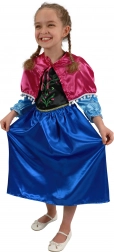 Børnekostume prinsesse vinterkongeriiget Anika Deluxe – Anna
