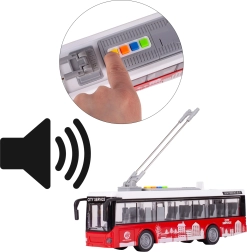 Autobus 1:16 med lys og lyd, åbne døre