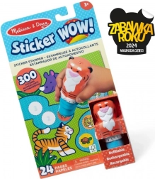 Sticker WOW! Bog og stempel med klistermærker - Tiger