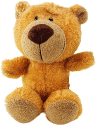 Plysset bamse med sugekop, brun 23 × 12 cm