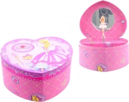 Spille smykkeskrin i hjerteform – prinsesse