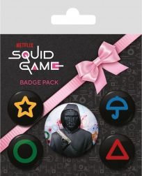 Sæt med SQUID GAME badges (5 stk)