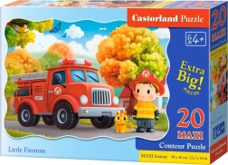 Puslespil lille brandmand MAXI 20 brikker CASTORLAND