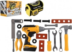Børnesæt med værktøj og akku boremaskine og taske