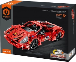 byggesæt af racerbilsmodel med pull-back, 437 dele