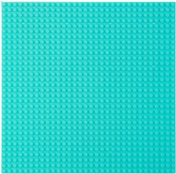 Byggeplade til klodser lyseblå 40x40 cm