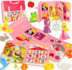 Lyserød Montessori sanserygsæk