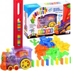 domino-tog med dispenser, 80 dele