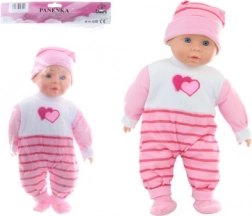 Babydukke pige med lyde 40 cm