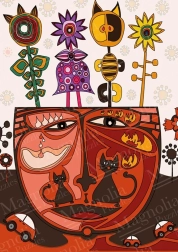 Puslespil surrealistiske katte 1000 brikker MAGNOLIA