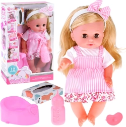 Interaktiv dukke med langt hår