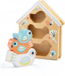 Indsætningspuslespil Fuglehus fra Djeco