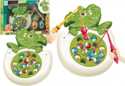 Fiskespil med stænger og lys – dinosaur