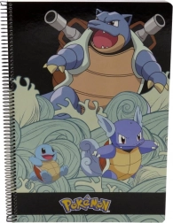 Pokémon A4 spiralblok - Squirtle