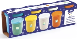 Djeco farverig metallisk modellervoks med glans