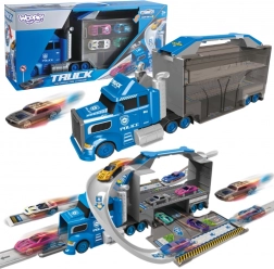 Woopie politilastbil 2-i-1 – transporter og racerbane