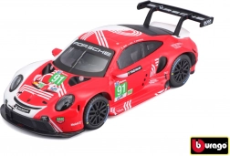 Metalmodel Bburago Porsche 911 RSR LM 2020 1:43 i dekorativ æske