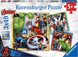 Ravensburger Marvel Avengers puslespil 3x49 stk