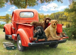 Puslespil Venner på fisketur 1000 brikker