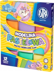 ASTRA ovnhærdende modellervoks, 12 pastelfarver