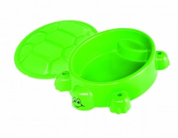 Sandkasse skildpadde med lysegrønt låg