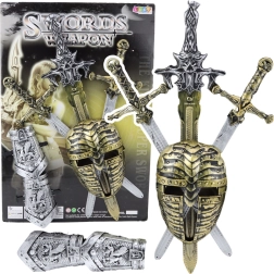 Riddersæt med maske og sværd