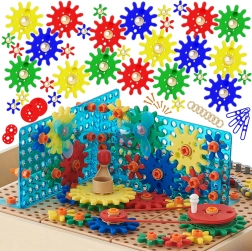 Sæt med tandhjul og remskiver MASTERKIDZ STEM, 198 dele