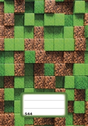 Notesbog A5 med linjer Pixel Cubes