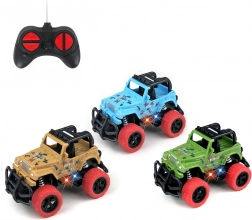 Fjernstyret bil med LED-effekter 14,5 cm