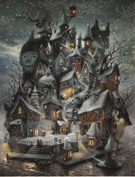 Puslespil Magnolia øen Willoville 1000 brikker