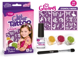 Gleamy sæt med glitrende tatoveringer