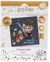 Crystal Art postkort – HARRY POTTER Family 18 × 18 cm