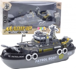 Patruljebåd med lys og lyde