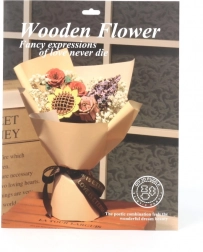 træ 3D dekorativ rose