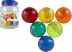 Glitrende hoppebold 6 cm