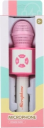Lyserød karaoke-mikrofon til børn på batterier