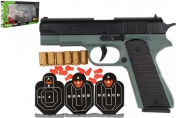 Pistol til skumkugler med målskiver
