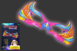 Lysende maske til fest