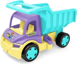 Plast vippe-dumptruck lilla-turkis WADER Gigant 55 cm